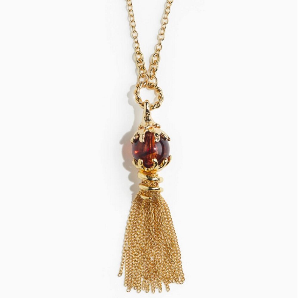 H&M Tasseled-Pendant Necklace, NWOT - Picture 4 of 6